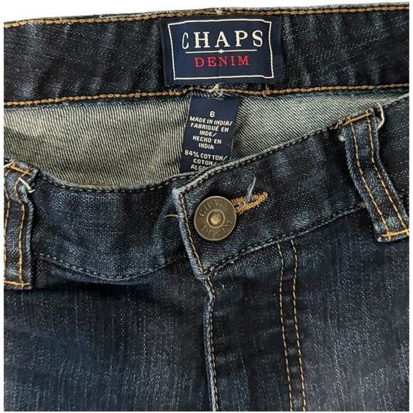 Chaps Ralph Lauren Mid Rise Boot Cut Jeans Sz 6 - Picture 6 of 7